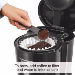 Hamilton Beach BrewStation 10-Cup Drip Coffee Maker with Internal Tank, Black thumbnail 7