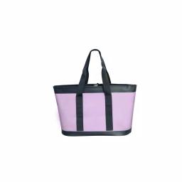 Camp-Zero Premium Carry-All Tote Bag - Lavender and Grey Soft-Side Cooler thumbnail 2