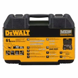 DEWALT 61-Piece 1/4 in. and 3/8 in. Drive Combination Socket Set thumbnail 4