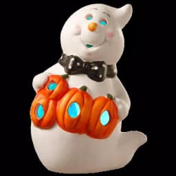 National Tree Company 6 in. Lighted Ghost Halloween Decor with Color-Changing LED Lights thumbnail 1