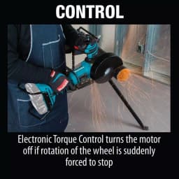 Makita 18V X2 LXT 36V Brushless 9 in. Paddle Switch Angle Grinder - Tool Only thumbnail 13