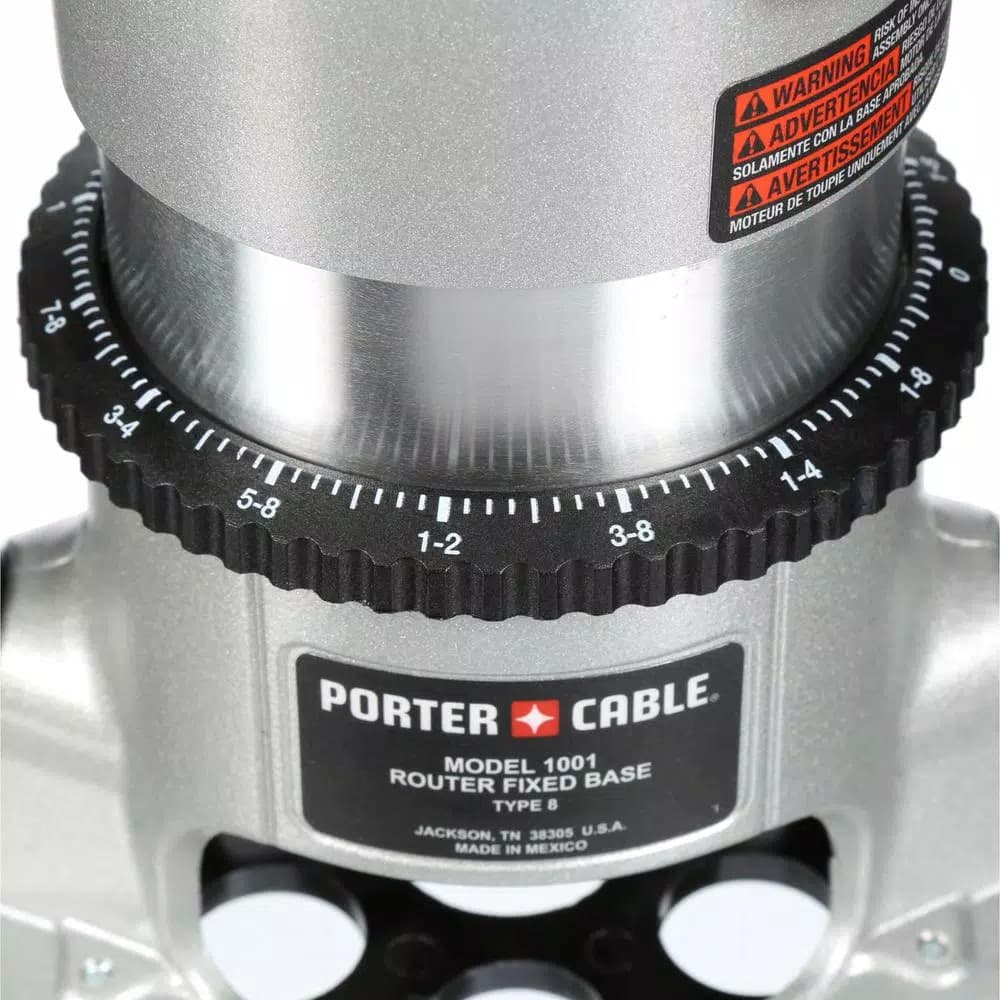 Porter-Cable 1.75 HP Fixed Base Router Kit, 11 Amp, 27500 RPM