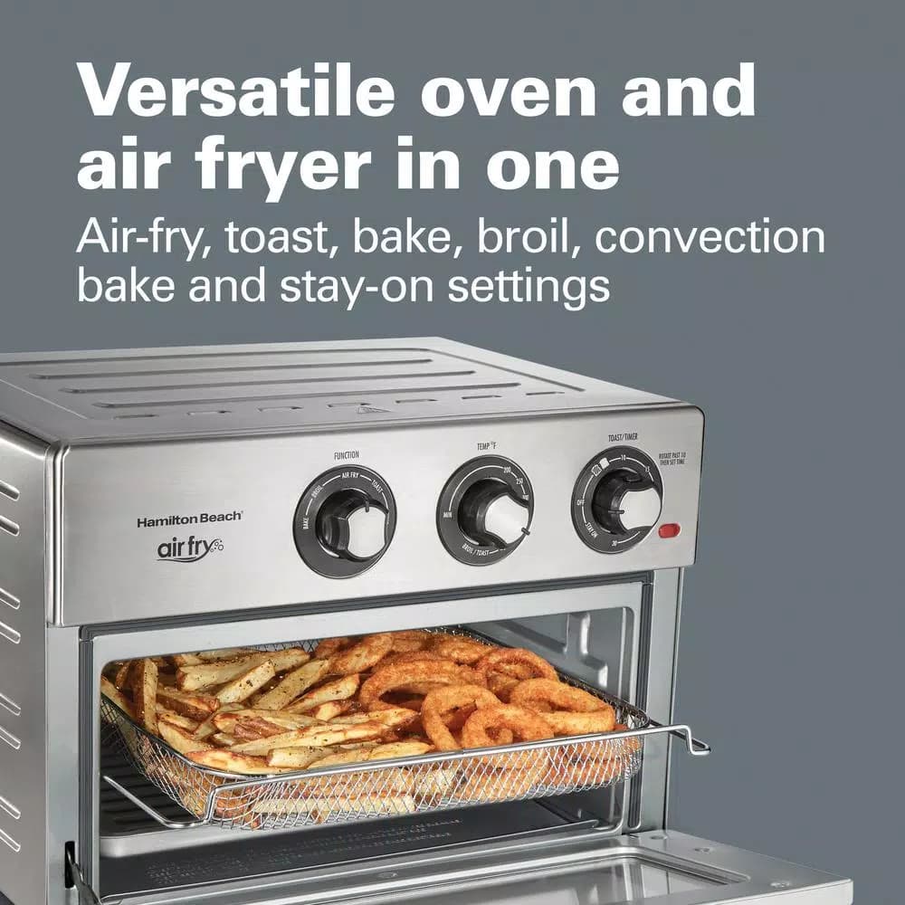 Hamilton Beach 1800W Air Fry Countertop Oven, 6-Function Stainless Steel Oven