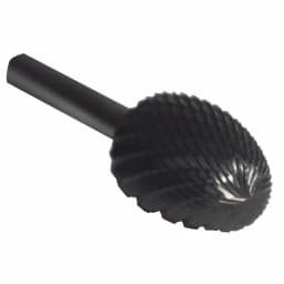 Drill America 1/4 in. x 3/8 in. Oval Solid Carbide Burr Rotary File Bit, 1/4 in. Shank thumbnail 2