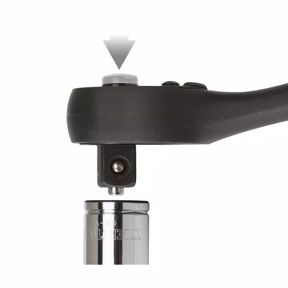 TEKTON 1/2 in. Drive 10 in. Composite Ratchet, 72-Tooth Oval Head