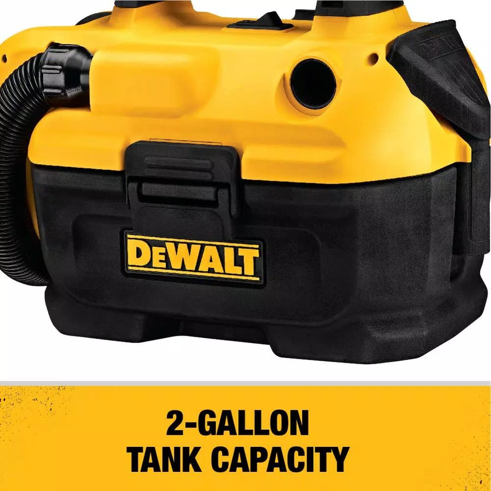 DEWALT 20V MAX Cordless Wet/Dry Vacuum, 2 Gallon, Battery and Charger Not Included