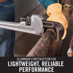 RIDGID 824 24 in. Aluminum Straight Pipe Wrench thumbnail 6