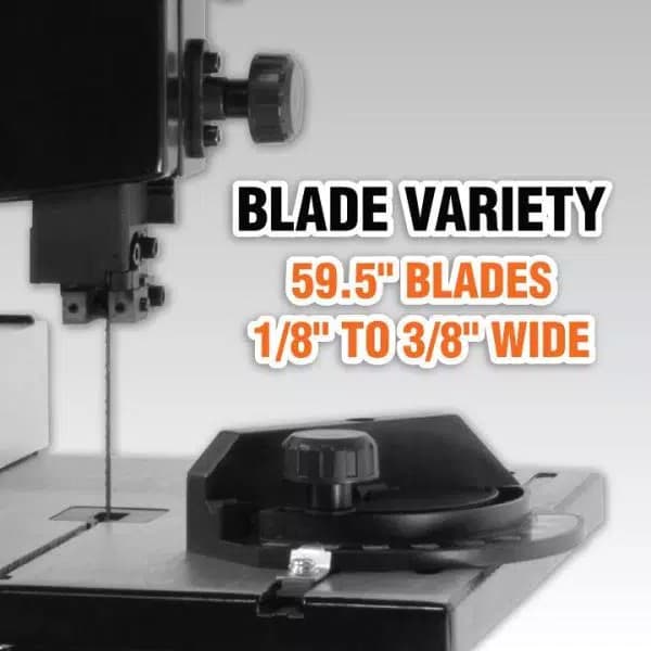 WEN 9 in. Benchtop Band Saw, 2.5 Amp, 1/3 HP Corded Vertical Band Saw