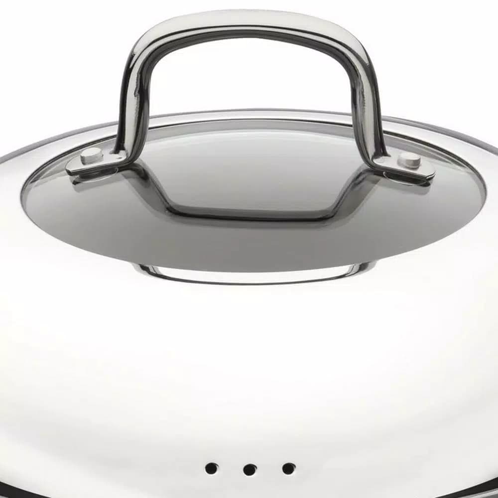 BergHOFF CollectNCook 11 in. Stainless Steel Non-Stick Covered Wok with Lid