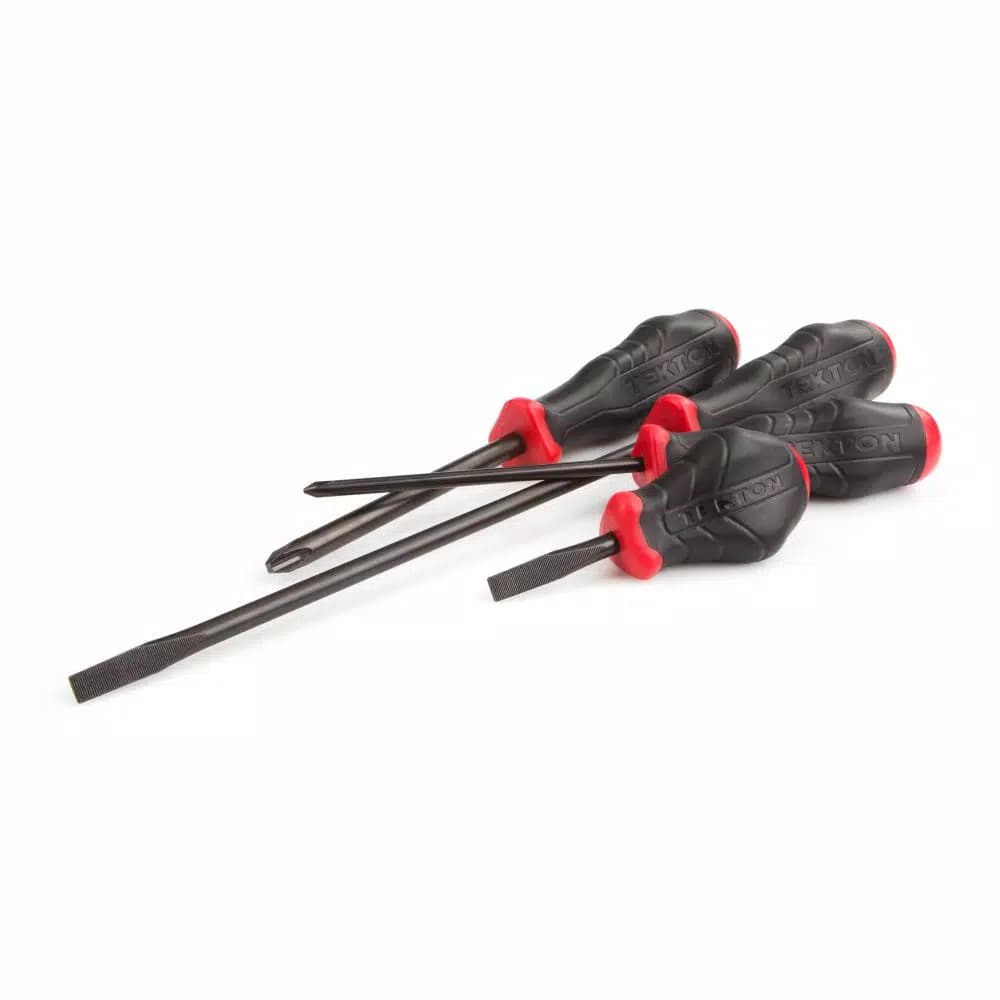 TEKTON 12-Piece Screwdriver Set with Three-Sided Torque Handles