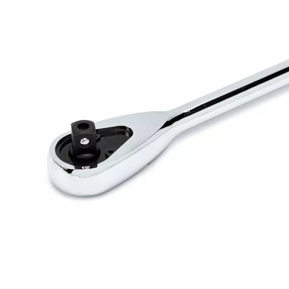 Husky 3/8 in. Drive 144-Tooth Pro Ratchet, Low Profile Teardrop Head