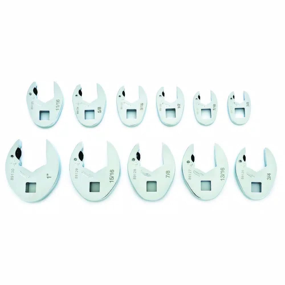 GearWrench 11-Piece 3/8 in. Drive SAE Ratcheting Crowfoot Wrench Set