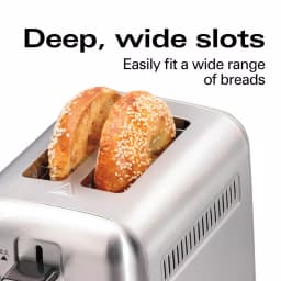 Hamilton Beach Professional 2-Slice Stainless Steel Wide Slot Toaster thumbnail 5