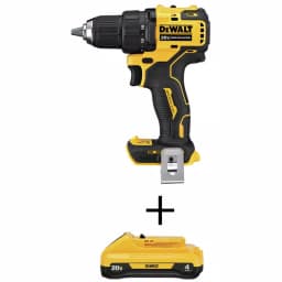 DEWALT 20V MAX ATOMIC Brushless 1/2 in. Compact Drill/Driver Kit with (1) 4.0 Ah Battery thumbnail 1
