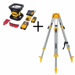 DEWALT 20V MAX Lithium-Ion Rotary Laser Level Kit with 2Ah Battery, Charger, TSTAK Case & Bonus Stand thumbnail 1