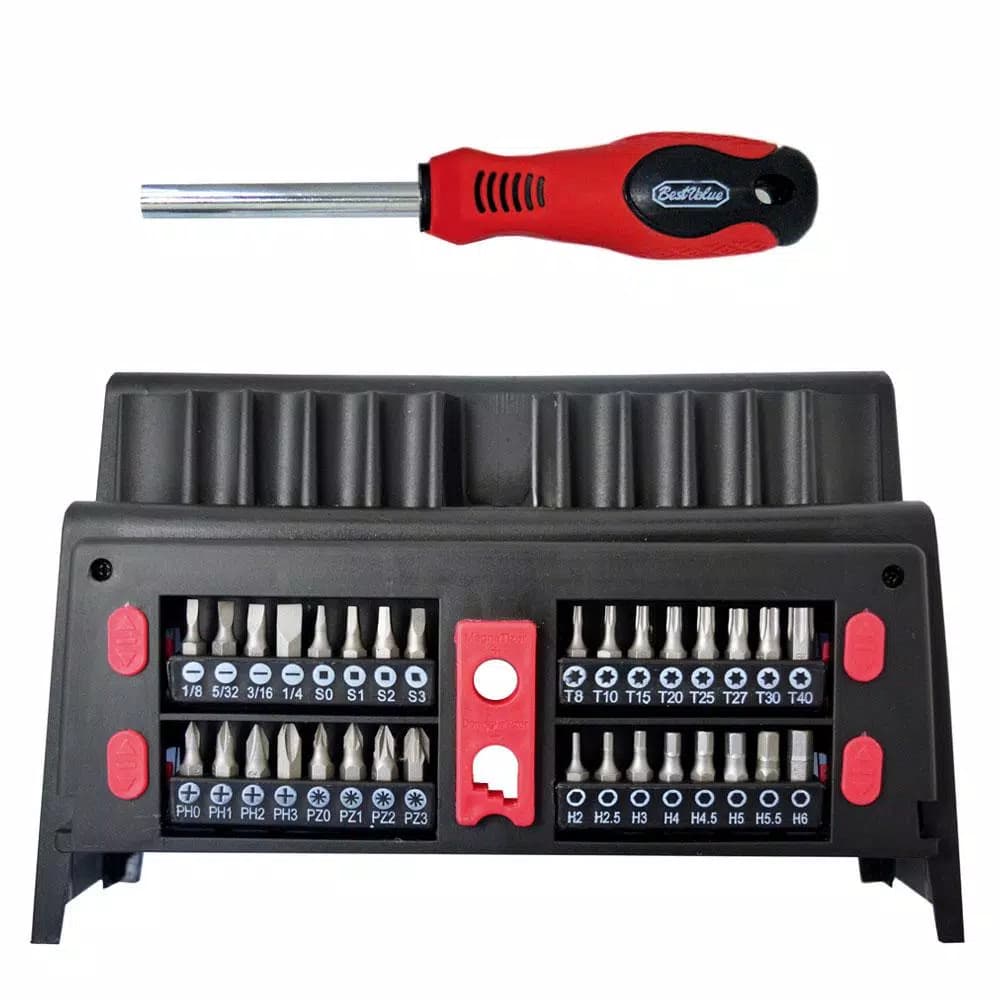 Best Value 51-Piece Screwdriver and Bit Set with Chrome Vanadium Steel Magnetic Tips