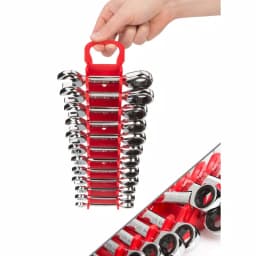 TEKTON 12-Piece Metric Stubby Ratcheting Combination Wrench Set, 8-19 mm thumbnail 8