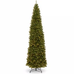 National Tree Company North Valley 12 ft. Spruce Pencil Slim Artificial Christmas Tree with 950 Clear Lights thumbnail 1