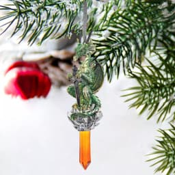 Design Toscano Cicles the Gothic Dragon Collectible Holiday Ornament, 6.25 in. thumbnail 2