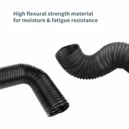 POWERTEC 4 in. Flexible Dust Collection Hose, Expandable Polypropylene Extraction Hose thumbnail 3