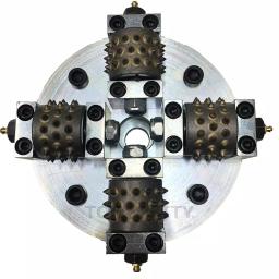 Monster 8 in. Bush Hammer with 4 Rollers and 1 in. Arbor for Concrete Floor Grinding thumbnail 1