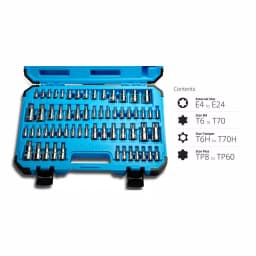 Capri Tools Advanced Series 60-Piece Star Bit Socket Set, Torx & Tamper Proof thumbnail 7