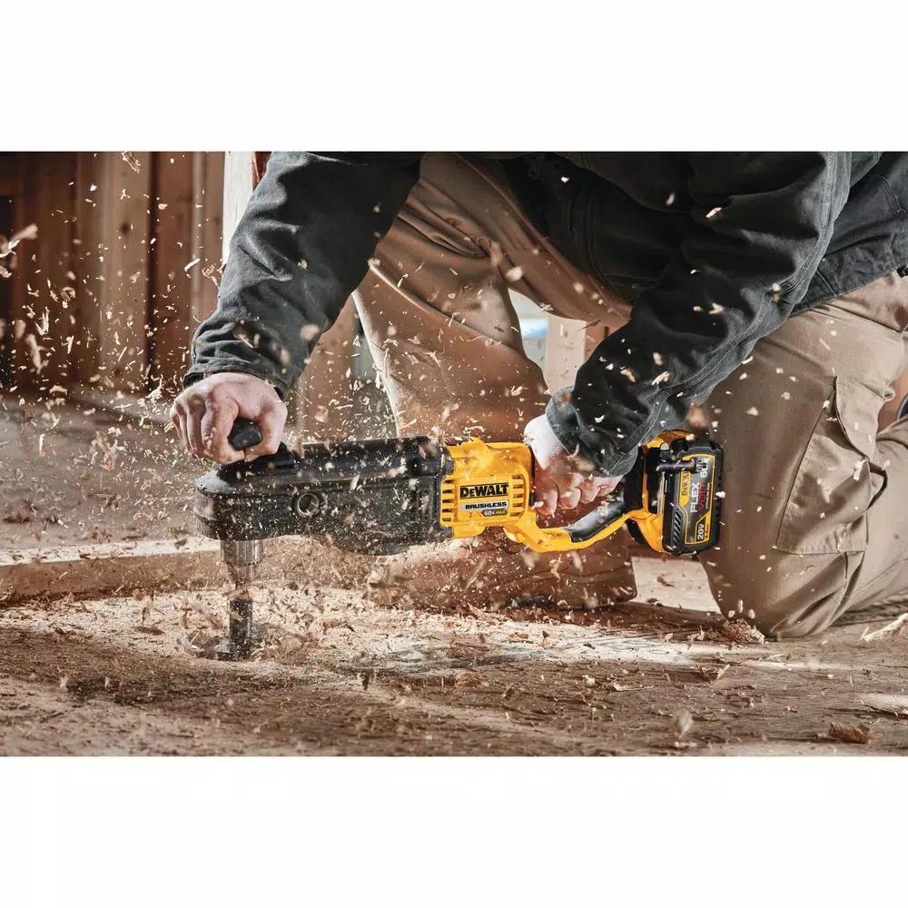 DEWALT DCD470 60V MAX FLEXVOLT Cordless 1/2 in. Stud & Joist Drill with E-Clutch & 9 Ah Battery