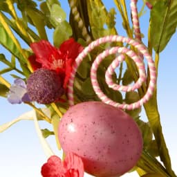 National Tree Company 24 in. Garden Accents Easter Wreath with Mixed Flowers, Eggs, and Butterflies thumbnail 3