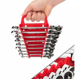 TEKTON 9-Piece Metric Flex-Head Ratcheting Combination Wrench Set, 8-16 mm thumbnail 10