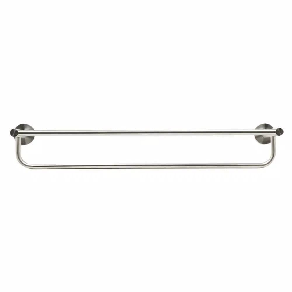 ALFI BRAND AB9538-BN 25.75 in. Modern Wall Mount Towel Rack with Shelf, Brushed Nickel