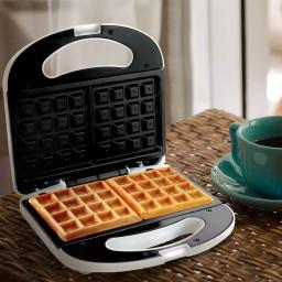 Better Chef Belgian Waffle Maker, 2-Slice Non-Stick Countertop Waffle Iron, White thumbnail 4