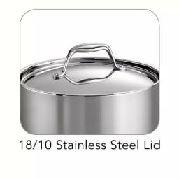 Tramontina Gourmet Tri-Ply Clad 3 Qt. Stainless Steel Sauce Pan with Lid thumbnail 4
