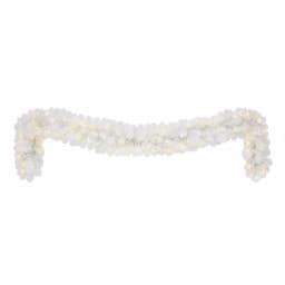 Home Accents Holiday 9 ft. Uptown Pre-Lit LED Artificial Christmas Garland with 180 Tips and 100 Warm White Micro Dot Lights thumbnail 4