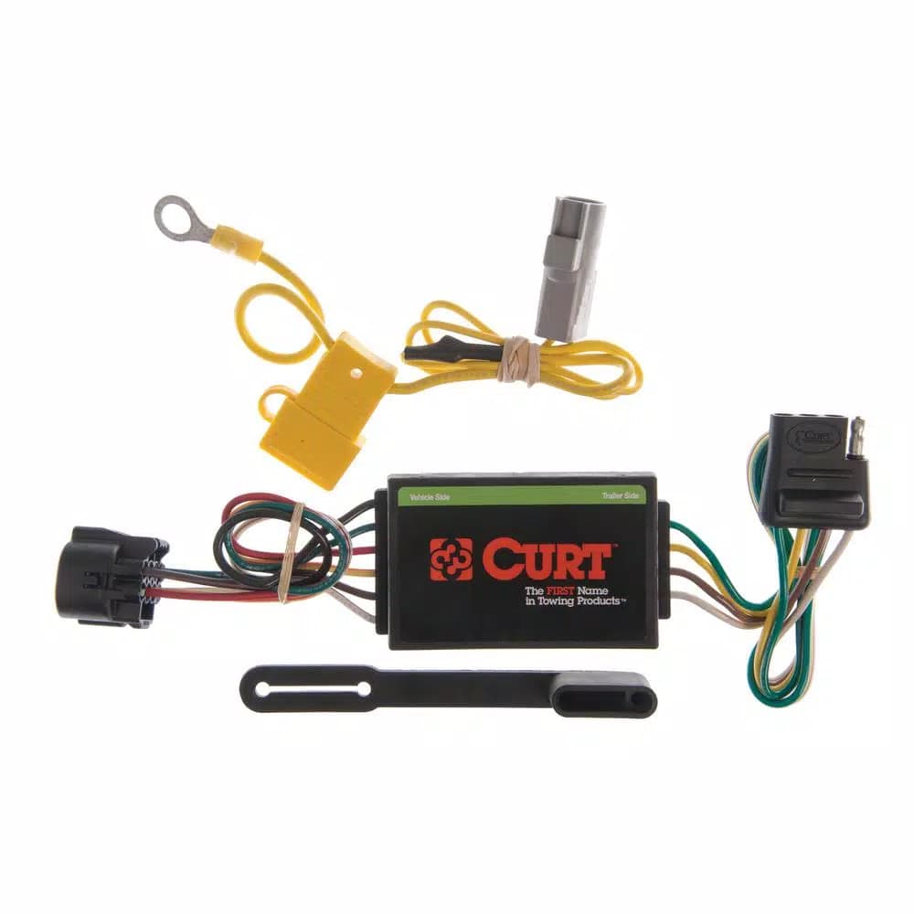 CURT Custom Vehicle-Trailer Wiring Harness, 4-Way Flat for Select Toyota Tundra, OEM Tow Package Required