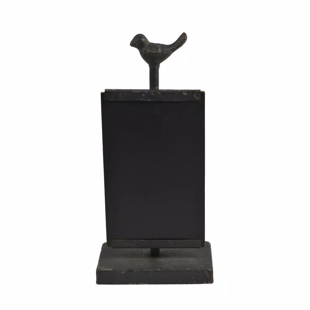 Unbranded Bird's Landing Vintage Black Chalkboard - Rustic Wood Frame Magnetic Message Board