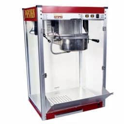 Paragon Theater Pop 12 oz. Red Stainless Steel Countertop Popcorn Machine thumbnail 1