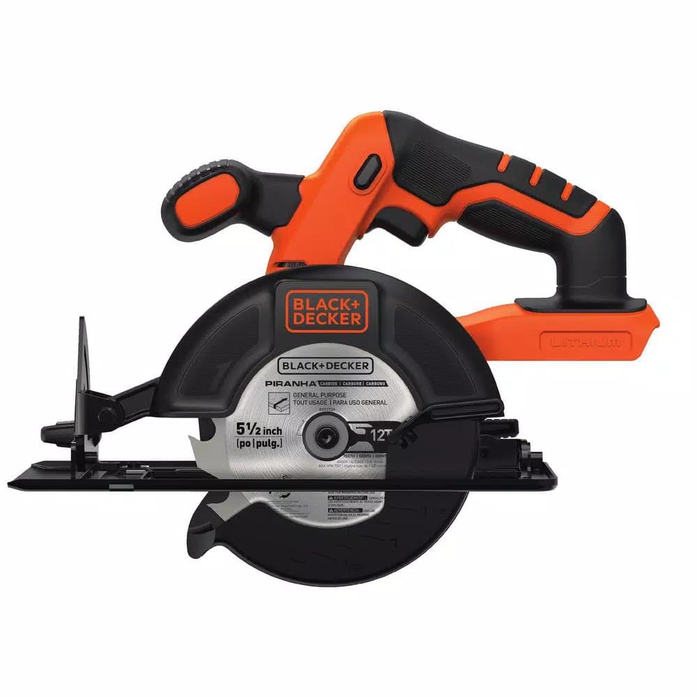BLACK+DECKER BLACK & DECKER 20V MAX Lithium-Ion Cordless 5-1/2 in. Circular Saw (Tool Only)