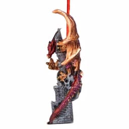 Design Toscano Zanzibar Gothic Dragon Holiday Ornament, 4.5 in. Hand-Painted Resin thumbnail 3