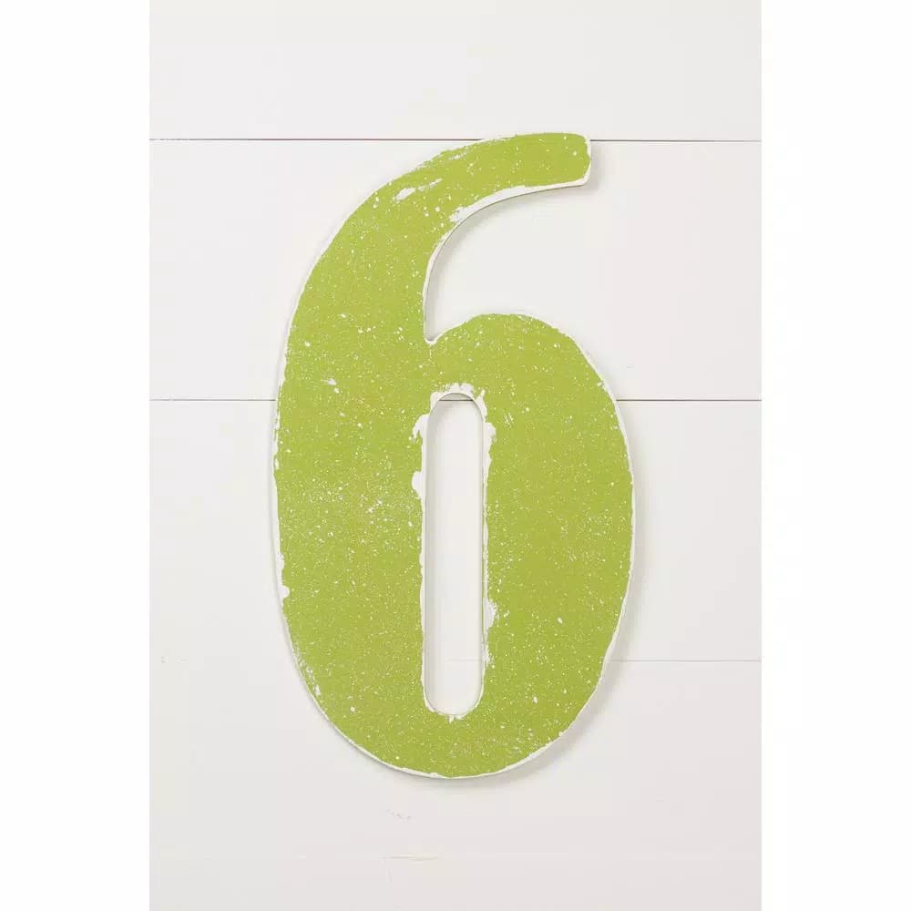 Jeff McWilliams Designs 18 in. Oversized Unfinished Wood Number 6 Wall Decor