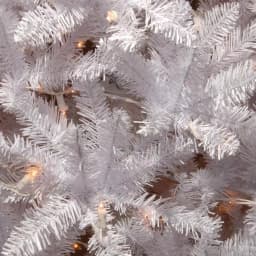 National Tree Company 6.5 ft. Kingswood White Fir Pencil Artificial Christmas Tree with 250 Clear Lights thumbnail 3