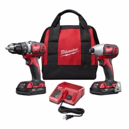 Milwaukee M18 18V Lithium-Ion Cordless Drill Driver and Impact Driver 2-Tool Combo Kit thumbnail 1