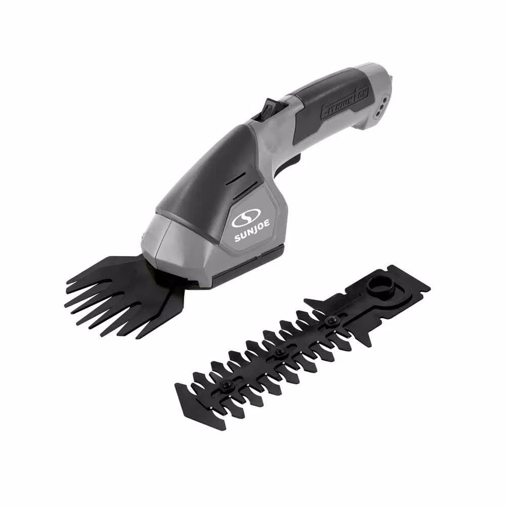 Sun Joe HJ604C 2-in-1 Cordless 7.2V Grass Shear and Hedge Trimmer, Gray