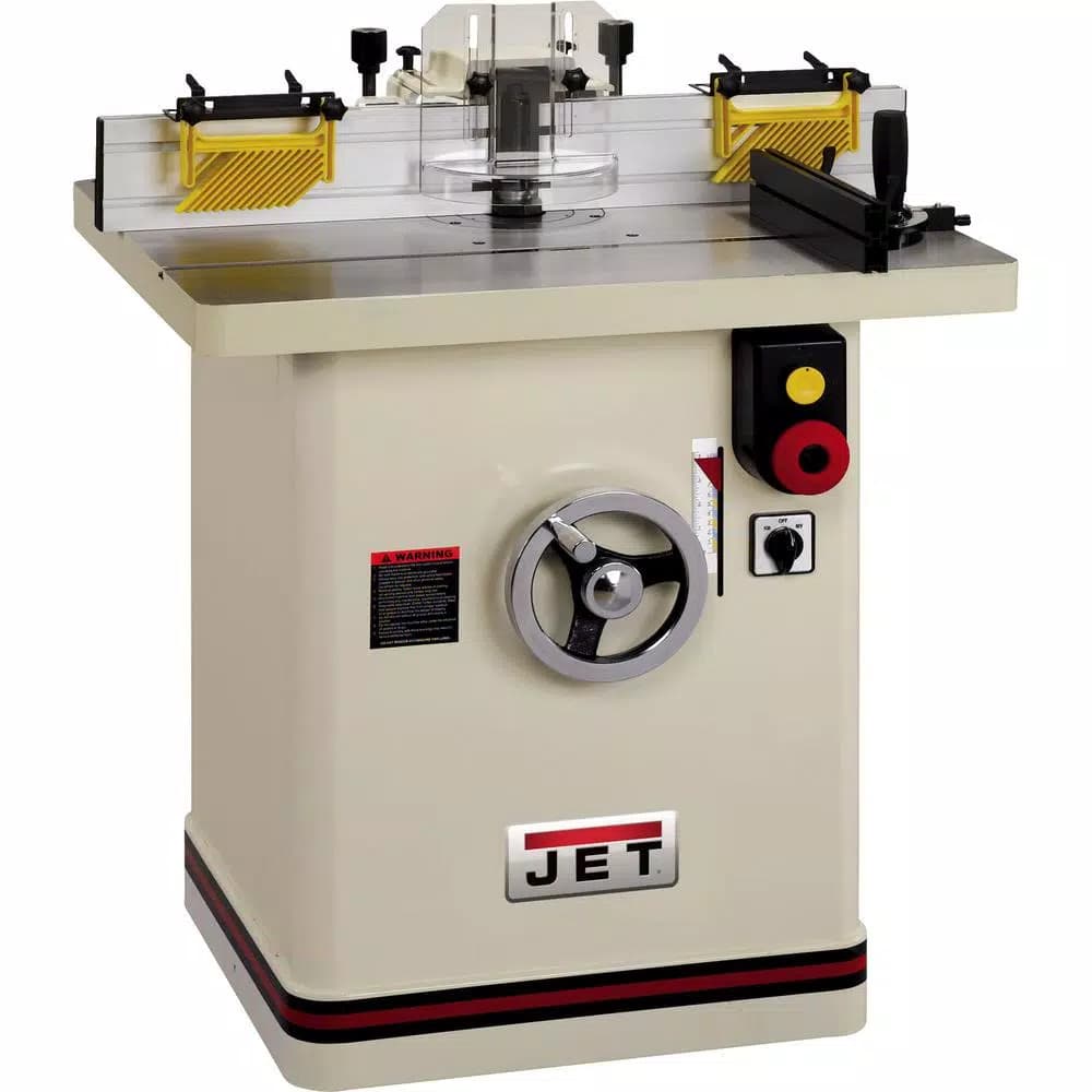 JET 5 HP 1 Phase Industrial Shaper with 4-Speed Step Pulley Drive