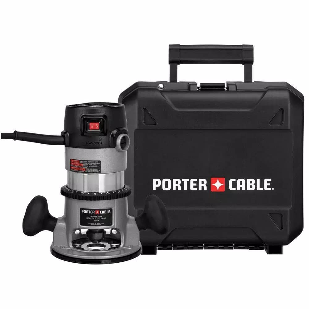 Porter-Cable 1.75 HP Fixed Base Router Kit, 11 Amp, 27500 RPM