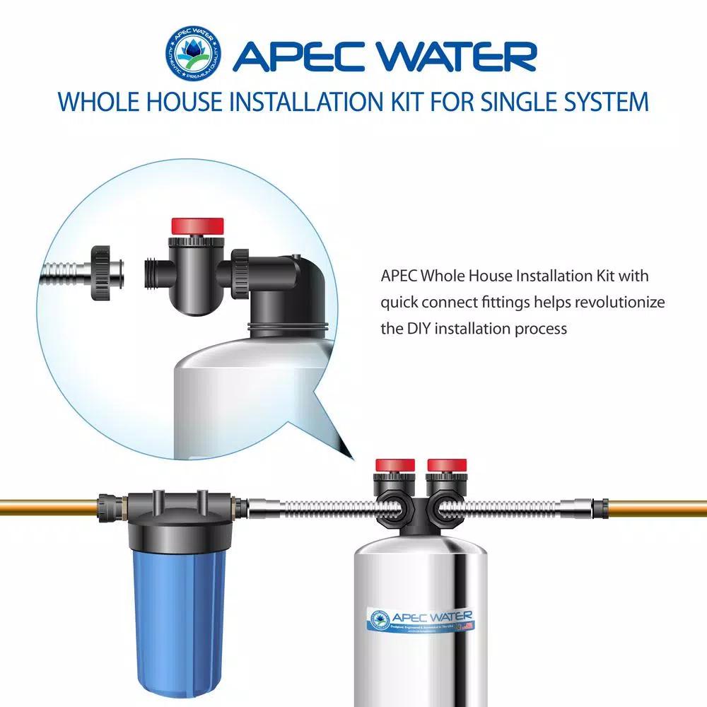 APEC Water Systems APEC Whole House System Single Tank Installation Kit with Quick Connect Fittings