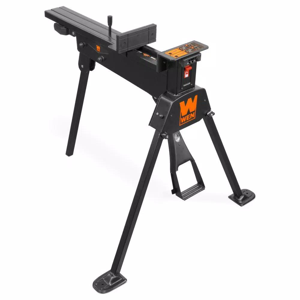 WEN Portable Clamping Saw Horse Work Bench with 600 lb. Capacity and Non-Marring Jaws