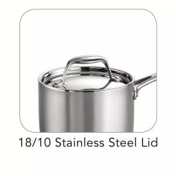 Tramontina 1.5 Qt Tri-Ply Clad Stainless Steel Sauce Pan with Lid thumbnail 4