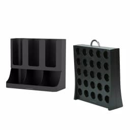 Mind Reader Black Coffee Condiment Organizer with K-Cup Storage, Compact Coffee Station for Home or Office thumbnail 1