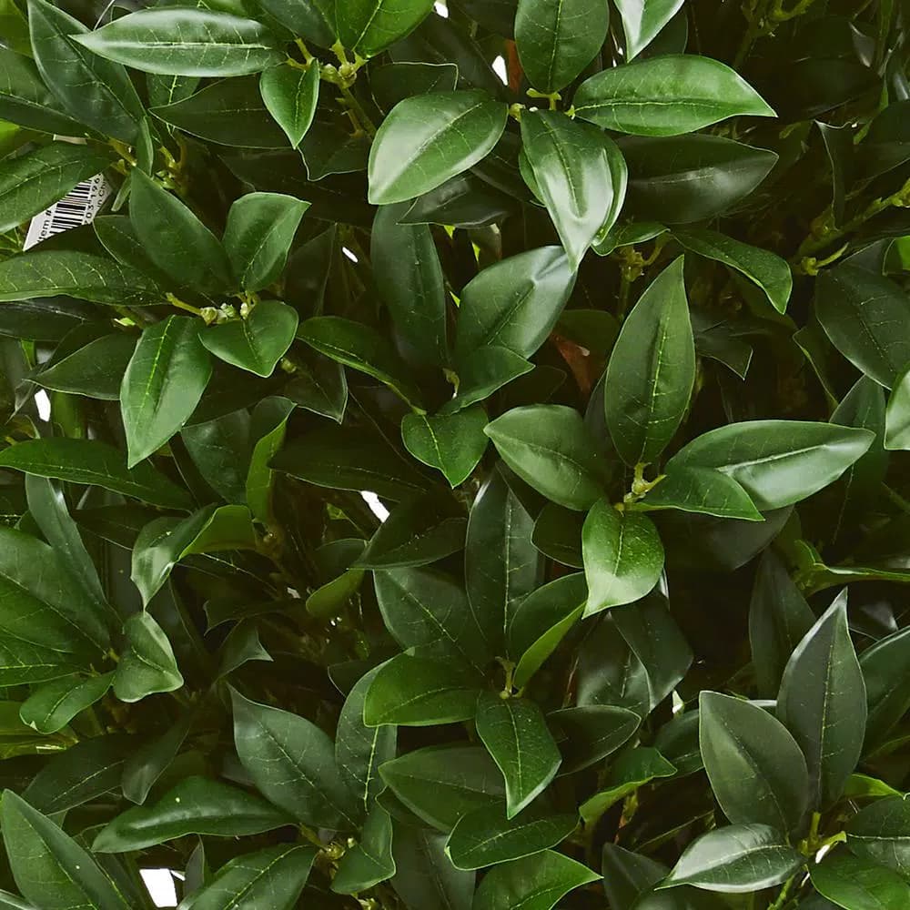 Nearly Natural 4 ft. Artificial Bay Leaf Topiary Tree - UV-Resistant Indoor/Outdoor Silk Plant