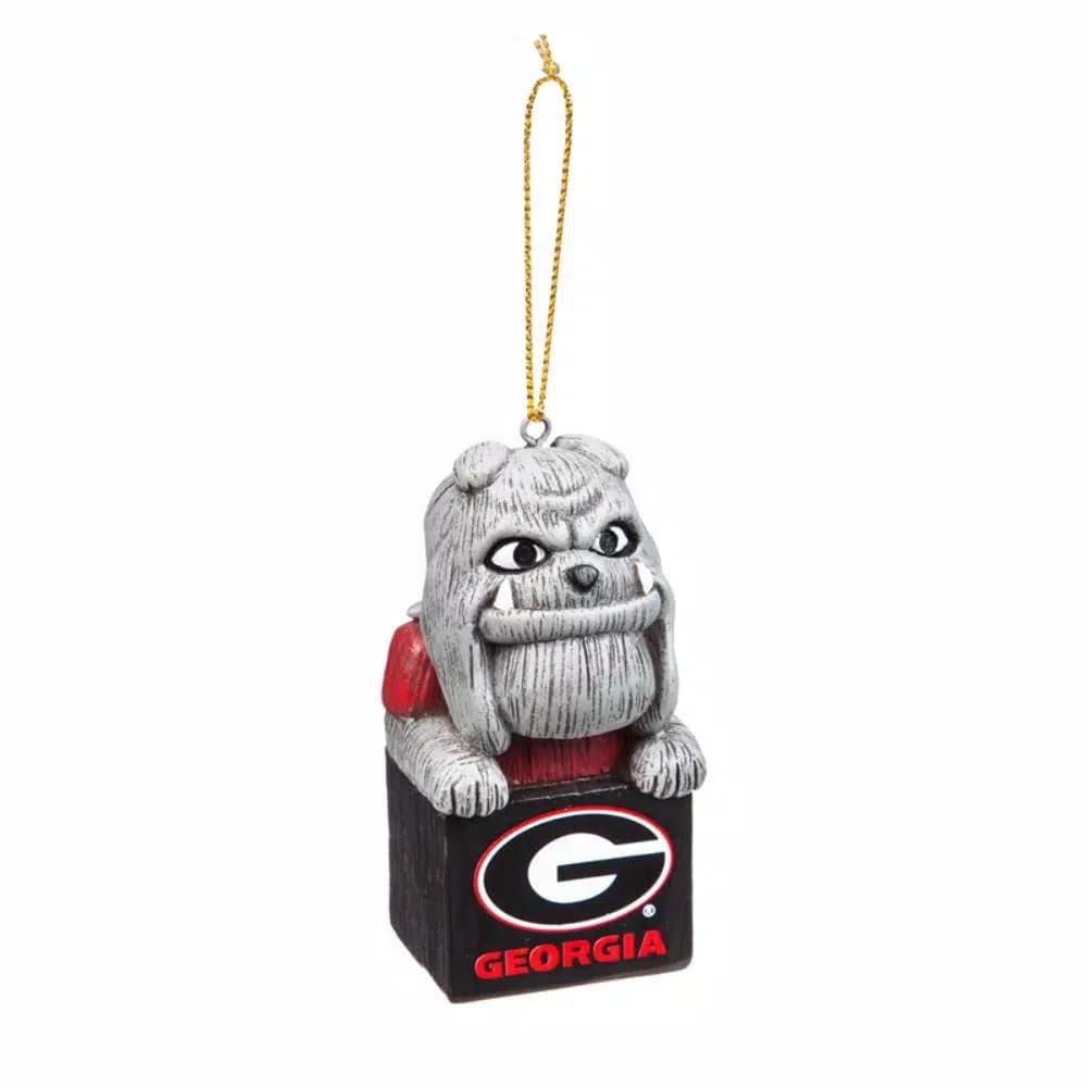 Team Sports America University of Georgia NCAA Mascot Tiki Totem Christmas Ornament